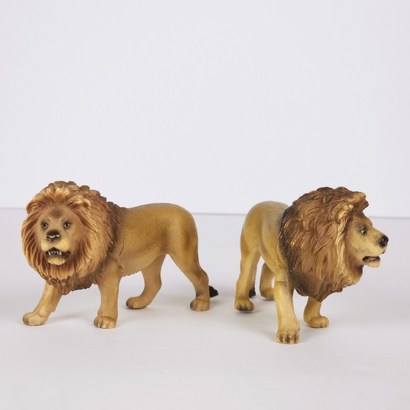Other - Schleich Male Lion Adult Animal Figures 2005 Retired 14354 Realistic Set of 2